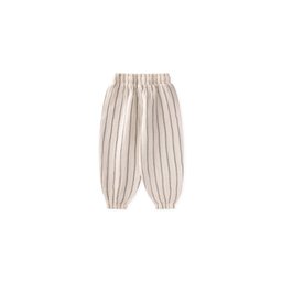 بنطلون شالوار موسلين للأطفال 1-6 سنوات - بخطين Muslin Harem Pants for Kids 1-6 Years - Double Striped