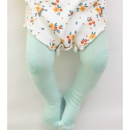 جوارب زحف مانعة للانزلاق للأطفال 6-24 شهر - أخضر مائي Anti-Slip Crawling Tights for Babies 6-24 Months - Aqua Green