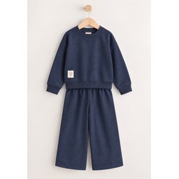 طقم سويت شيرت للأطفال 8-12 سنة - كحلي Kids' Sweatshirt Set 8-12 Years - Navy Blue
