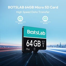 بطاقة ذاكرة بوتسلاب Micro SD بسعة 64GB مخصصة لكاميرات السيارات Dash Cam وتسجيل الفيديو المستمر BOTSLAB 64GB Micro SD Memory Card for Botslab Dash Cam Video Recording