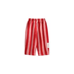 طقم رياضي فضفاض للأطفال 2-8 سنوات - أحمر ووردي مخطط Kids' Loose Fit Tracksuit 2-8 Years - Red Pink Striped