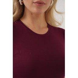بودي نسائي بدون أكمام 4347 - لون خمري Women's Sleeveless Bodysuit 4347 - Burgundy