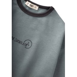 تيشيرت أطفال بأكمام طويلة وقصة واسعة، لون أخضر فاتح، 2-8 سنوات Kids' Long Sleeve Loose Fit T-Shirt, Light Green, Ages 2-8