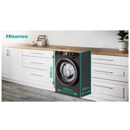 غسالة هايسنس 10.5 كغم بفتحة أمامية مع محرك Inverter وتقنية Steam Wash Hisense 10.5kg Front Load Washing Machine with Inverter Motor and Steam Wash