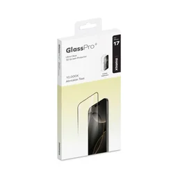 موماكس لاصق شاشة 17 و 17 برو (أسود) Momax GlassPro+ Ultra Clear HD Tempered Glass iPhone 17 & 17 Pro (Black)