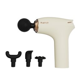 جهاز تدليك صغير هافيت MG102 - أبيض Havit MG102 Mini Massage Gun-WHITE
