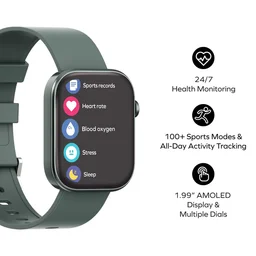ساعة موماكس الذكية باللون الاخضر Momax 1-Wear+ Smart Watch (Green)