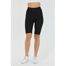 ليقنز نسائي أسود قصير بخصر عالٍ Women's Black High-Waist Short Leggings