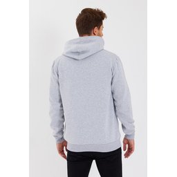 سويت شيرت رجالي بغطاء رأس وجيب كانجارو - رمادي Men's Hoodie with Kangaroo Pocket - Grey