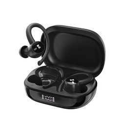 - أسود سماعات مونستر N-Lite 216 رياضية لاسلكية بخطافات للأذن – أسود Monster N-Lite 216 Wireless Sports Earbuds with Ear Hooks – Black