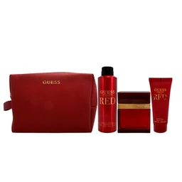 مجموعة هدايا سيداكتيف ريد 4 قطع Guess