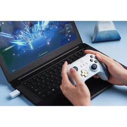 يد تحكم ألعاب 8BitDo Ultimate 2.4G اللاسلكية إصدار Chongyun المرخص رسمياً من Genshin Impact، لأجهزة الكمبيوتر وأندرويد وSteam 8BitDo Ultimate 2.4G Wireless Controller for PC, Android, Steam Deck & Apple – Chongyun Edition (Officially Licensed by Gensh