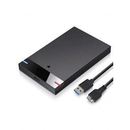 راك هارد خارجي فائق السرعة من ماركة VegGieg نوع SATA 2.5 بمنفذ USB 3.0 السريع والحديث VegGieg V-GM01 Ultra-Advanced USB 3.0 to 2.5-inch SATA Hard Drive Enclosure - High-Speed Portable External Case for 7mm/9.5mm