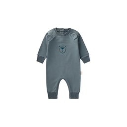 أوفرول أطفال بتطريز دب - أخضر فاتح (0-3 سنوات) Baby Bear Embroidered Jumpsuit - Light Green (0-3 Years)