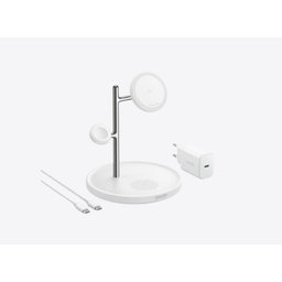 •  قاعدة شحن لاسلكي 3 في 1 بقوة 15 واط كحد أقصى من أنكر Anker MagGo 3-in-1 Wireless Charging Station 15 W Max)