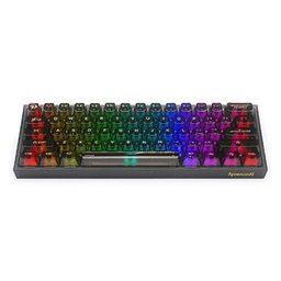كيبورد ريد دراغون فيز RGB أسود شفاف Redragon FIZZ RGB Transparent Black