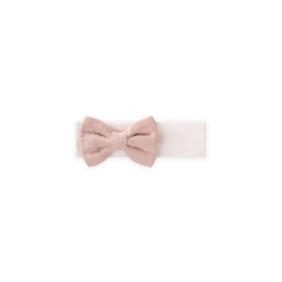 بندانة أطفال بفيونكة - وردي بودرة Baby Headband with Bow - Powder Pink