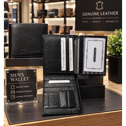 محفظة رجالية جلد طبيعي wallet Men's genuine leather