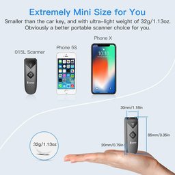 باركود سكنر لاسلكي ومحمول Eyoyo EY-015L Mini Portable 1D Bluetooth/2.4G/Wired Barcode Scanner. Works with Windows, Android, i Eyoyo EY-015L Mini Portable 1D Bluetooth/2.4G/Wired Barcode Scanner. Works with Windows, Android, iOS, Tablets or Computers