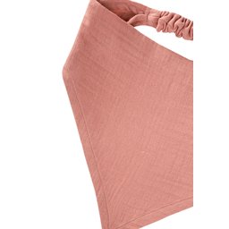 ربطة شعر موسلين مرنة - لون خوخي Muslin Elastic Hair Bandana - Peach Color