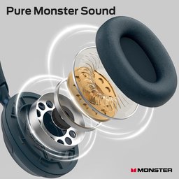 مونستر - هيدفون مانعة للضوضاء Persona 3rd ANC - ازرق Monster Persona 3rd ANC Active Noise Canceling Headphones Blue