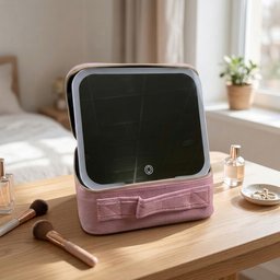 حقيبة مكياج مع مرآة وانارة Makeup Bag with Lighted Mirror