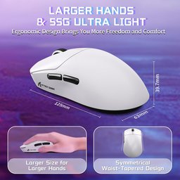 ماوس ألعاب أتاك شارك X8 SE لاسلكي ثلاثي الاتصال وقابل للشحن ATTACK SHARK X8 SE Tri-Mode Wireless Rechargeable Gaming Mouse