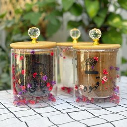 سيت شكردان الورد Sugar bowl set