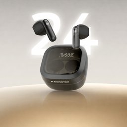 مونستر - سماعة بلوتوث لاسلكية N-Lite 212 - اسود Monster N-Lite 212 Wireless Earbuds Black