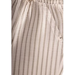 بنطلون شالوار موسلين للأطفال 1-6 سنوات - رمادي فاتح مخطط Muslin Shalwar Trousers for Kids 1-6 Years - Light Grey Striped
