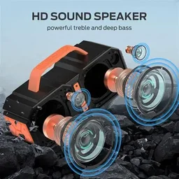 - أسود مكبر صوت بلوتوث محمول BUGANi M83 بوغاني BUGANI M83 Portable Bluetooth Speaker
