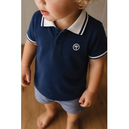 تي شيرت بولو للأطفال 2-10 سنوات - كحلي Kids' Polo T-Shirt 2-10 Years - Navy Blue