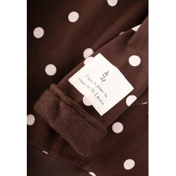 طقم سويت شيرت مخملي مع ليقنز بناتي منقط (2-10 سنوات) Velvet Sweatshirt & Leggings Set for Girls (2-10 Years) - Polka Dot