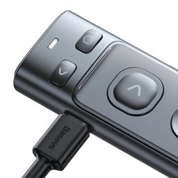 ريموت بريزنتر لاسلكي بيسوس أورانج دوت مع ليزر أحمر ومستقبل مزدوج Baseus Rechargeable Orange Dot Wireless Presenter with Red Laser