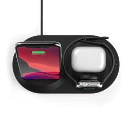 حامل شحن لاسلكي بوست جارج ثلاثة في واحد BoostCharge 3-in-1 Wireless Charger for Apple Devices