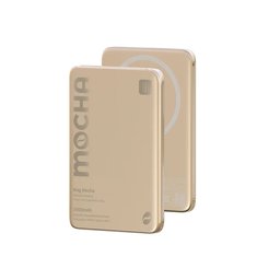 باور بنك المغناطيسي فائق النحافة من Wiwu Mag Latte/Mocha Wi-P085 Wiwu Mag Latte/Mocha Ultra Slim Magnetic Power Bank Wi-P085