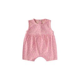 سالوبيت أطفال بناتي منقوش - وردي فاتح (0-3 سنوات) Patterned Baby Girl Jumpsuit - Powder Pink (0-3 Years)