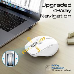 ماوس لاسلكي ثلاثي الاتصال ببطارية قابلة للشحن Wireless 3-contact mouse with rechargeable battery
