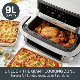 قلاية هوائية تيفال دوال فليكس 9 لتر Tefal Dual Flex 9L Air Fryer