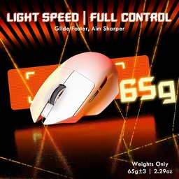 ماوس ألعاب أتاك شارك V6 فائق الخفة، ثلاثي الاتصال مع قاعدة شحن مغناطيسية RGB ATTACK SHARK V6 Ultra-Light Tri-Mode Gaming Mouse with RGB Magnetic Charging Dock