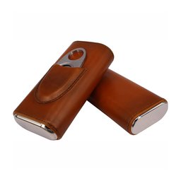 حافظة سيكار جلد طبيعي Genuine Leather Cigar Case