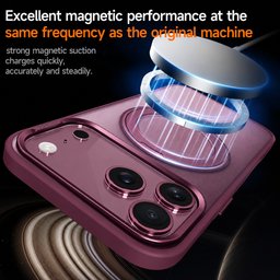 كفر آيفون 18 برو ماكس أكريليك من سيلادا مع ماك سيف ومسند دوّار iPhone 18 Pro Max SULADA Frosted MagSafe 360° Rotating Case