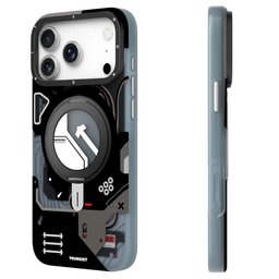 كفر آيفون 18 برو ماكس من يونغ كِت بتصميم سايبربانك مع ماك سيف وحامل دوّار iPhone 18 Pro Max YOUNGKIT Cyberpunk MagSafe 360° Rotating Kickstand Case