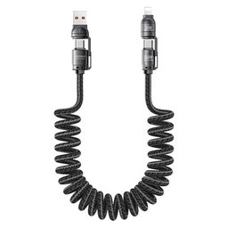كيبل ريماكس CB12 سبرينغ متعدد الاستخدامات 240 واط بطول 1.5 متر REMAX CB12 240W Spring Cable