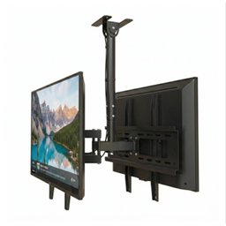 ستاند تلفزيون سقفي مزدوج للشاشات من 40 إلى 70 إنج، يتحمل وزن 70 كغم Ceiling-Mounted Dual TV Stand for 40–70 Inch Screens, 70kg Load Capacity