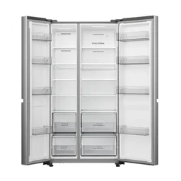 ثلاجة هايسنس بابين متقابلين 869 لتر RS869N4ASU Side-by-Side Refrigerator 869L – Inox
