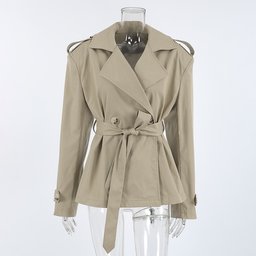 جاكيت ترنش قصير short trenchcoat