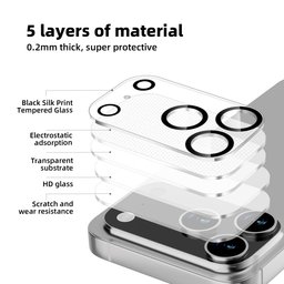 حماية عدسات كاميرا آيفون 18 برو ماكس - شفاف iPhone 18 Pro Max 3D Clear Camera Lens Protector