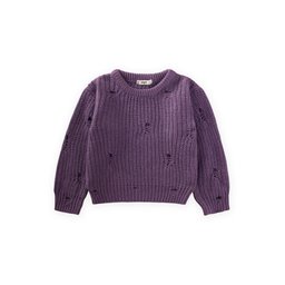 كنزة صوفية تريكو سالونيك للأطفال 2-8 سنوات - بنفسجي Selanik Knit Sweater for Kids 2-8 Years - Purple