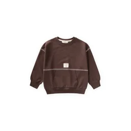 سويت شيرت Karyoka بتصميم واسع للأطفال 2-8 سنوات - بني Karyoka Oversize Sweatshirt for Kids 2-8 Years - Brown
